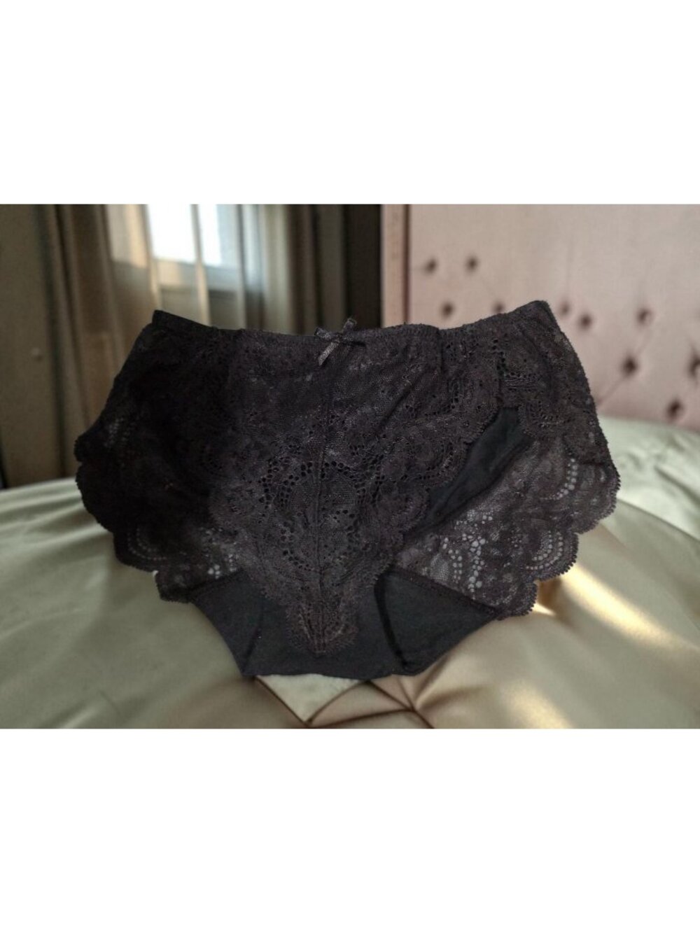 Bradelis New York Lace Panty Floral Lace Black Size S NEW WITHOUT TAGS!